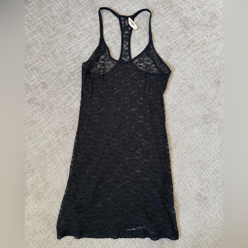 Victoria's Secret Black Lace Slip